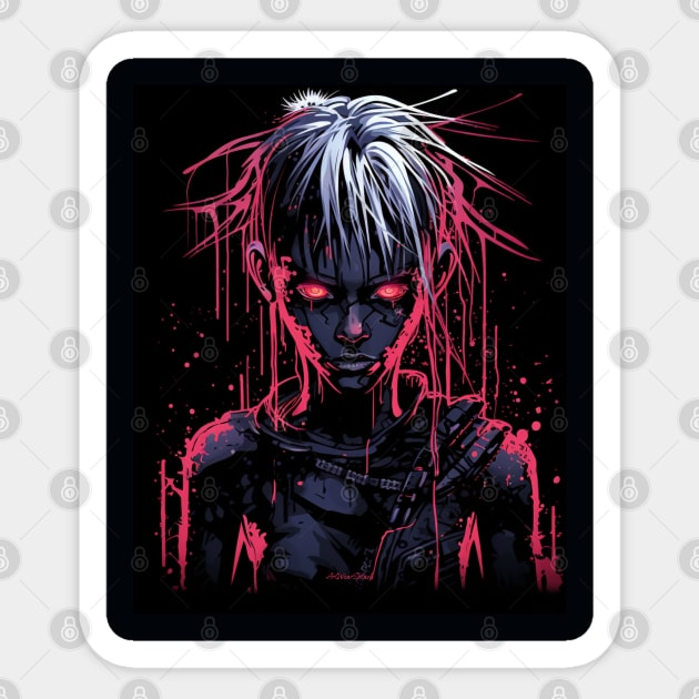 Splash Zombie Girl 2 Sticker by ArtWearSplash